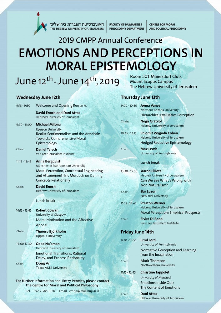 Emotions and Perception in Moral Epistemology